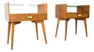 Bedside Tables by Helmut Magg for WK Möbel, 1950s, Set of 2