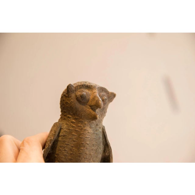 Old New House Vintage African Owl Sculpture For Sale - Image 4 of 8