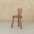1950s 1950s French Brutalist Carved Wood Tripod Chair For Sale - Image 5 of 12