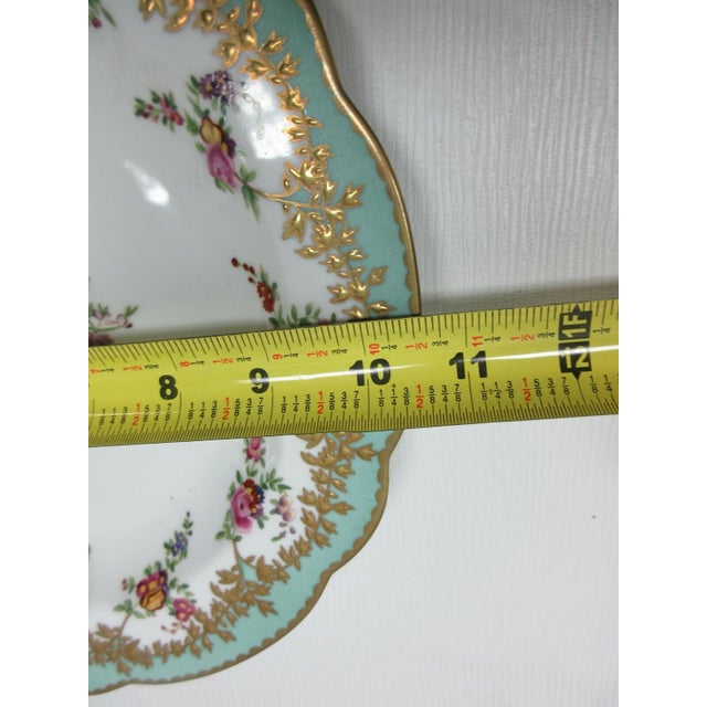 1980s Chelsea House Decorative Floral Design Dining Plate Asian Inspired White For Sale In Philadelphia - Image 6 of 9