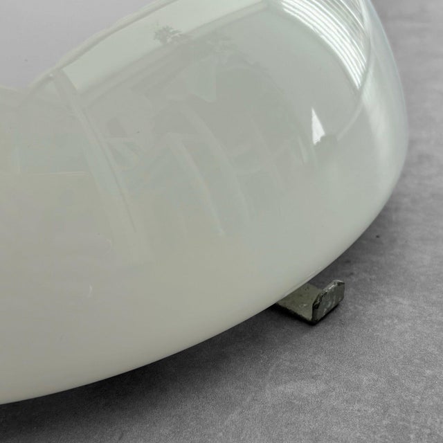Modernist Flush Mount in Opal Glass from Asea, Sweden, 1940s For Sale - Image 6 of 11