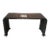 1970s Dramatic Slatted Waterfall Wood Console For Sale