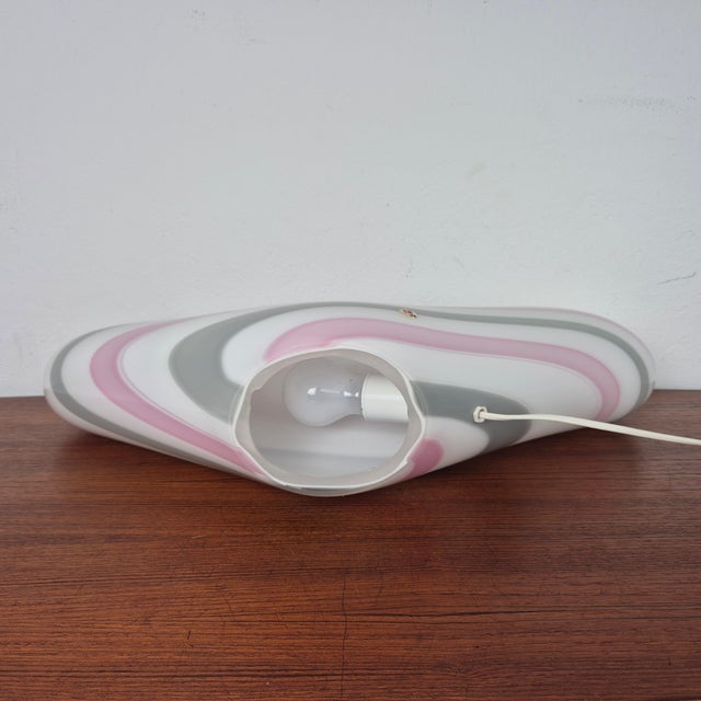 1960s Glass Art Crescent Shaped Table Lamp from Vetri-Murano, 1960s For Sale - Image 5 of 14