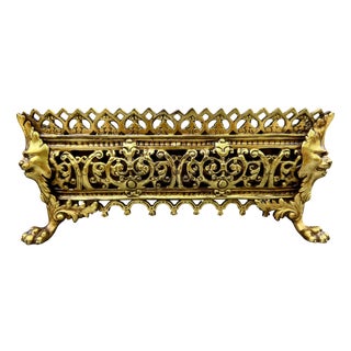 Gilt Bronze Centerpiece Planter, 1920s For Sale