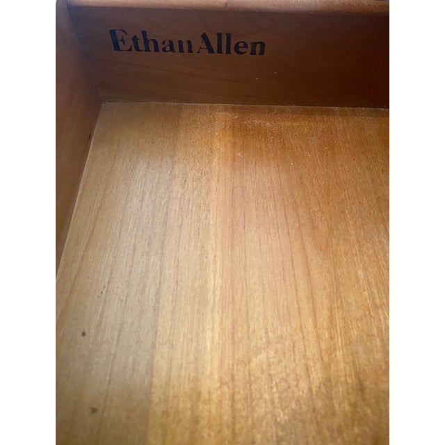 Vintage Ethan Allen Georgian Court Cherry Night Table. This is the smaller one measuring 24 inches wide, 18 inches deep,...