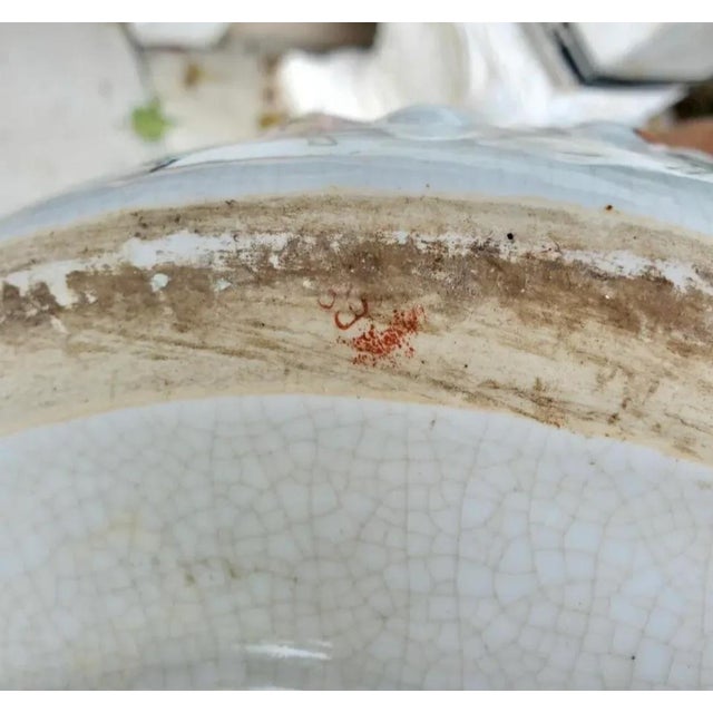 Pair of 20th Century Chinoiserie Famille Rose Floral and Fauna Porcelain Barrel-Form Garden Stools/Seats For Sale - Image 11 of 12