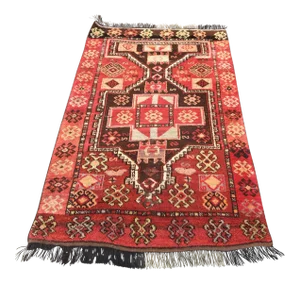 1960s Vintage Turkish Nomad Rug - 3′2″ × 5′2″