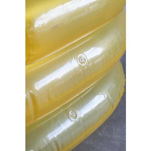 Mid-Century Modern Yellow Inflatable Indoor and Outdoor Armchair, 1960s For Sale - Image 4 of 13