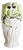 Vintage Portuguese White Ceramic Vase, 1940s For Sale