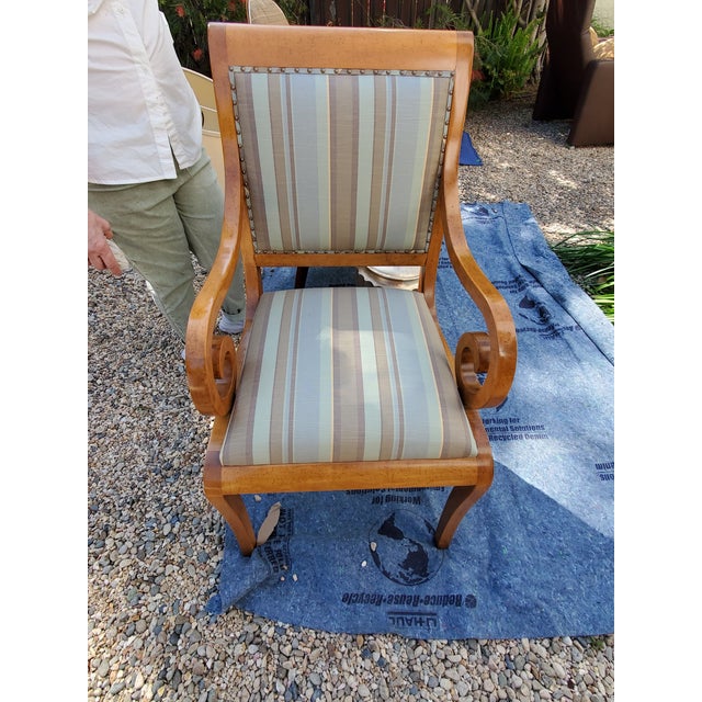 A classic 19th-century Central European seating style defined by clean, architectural lines, warm natural wood grains, and...