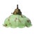 Metal French Green Clichy Marble Patern Glass Pendant Lamp, 1920s For Sale - Image 7 of 7