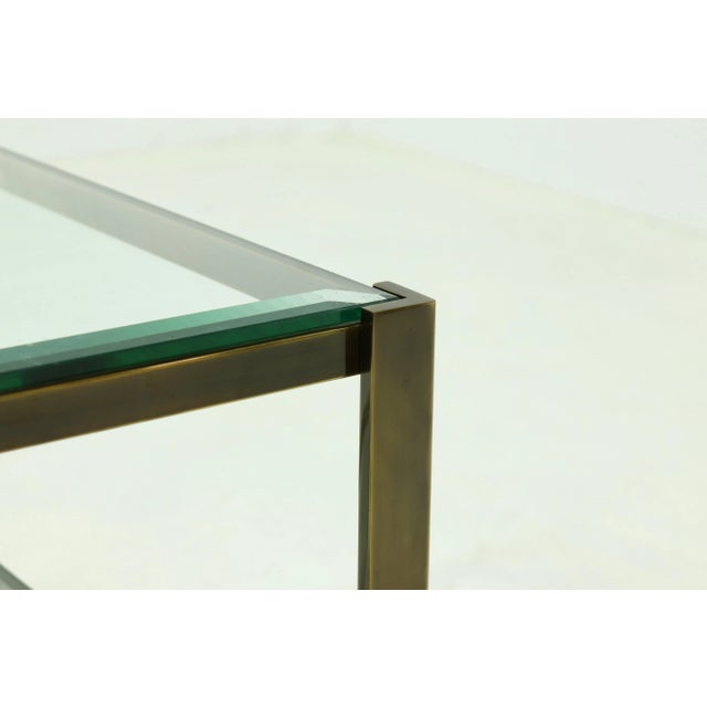 1970s Cast Brass 2-Tier Coffee Table, 1970s For Sale - Image 5 of 7