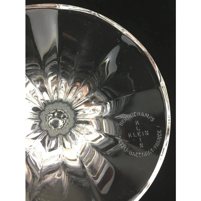 Mid 20th Century Baccarat Crystal Champagne Flutes, Set of 8 For Sale - Image 5 of 6