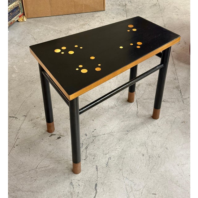Edward Wormley for Dunbar Custom Rare Asymmetric Constellation Inlaid Table 60’s For Sale - Image 11 of 18