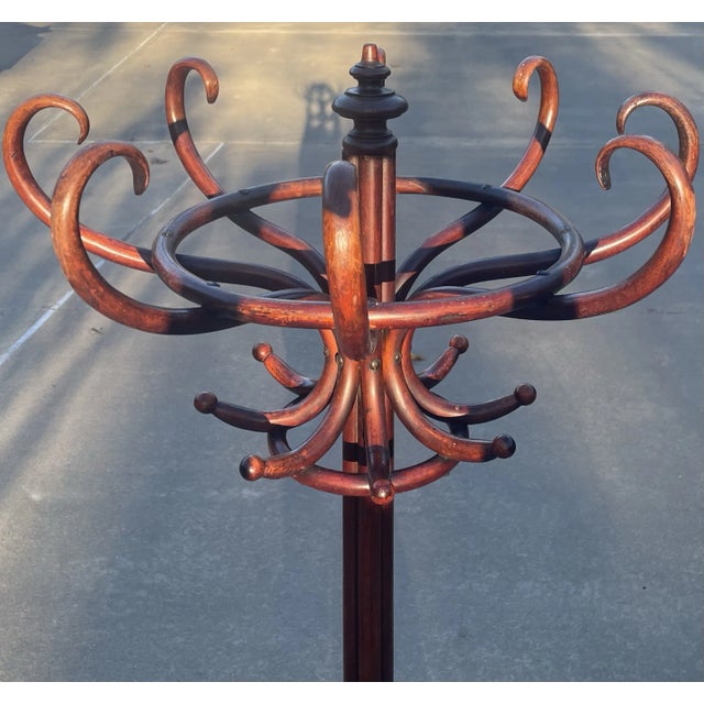 Vintage Thonet Bent Wood Coat Racks For Sale - Image 11 of 12