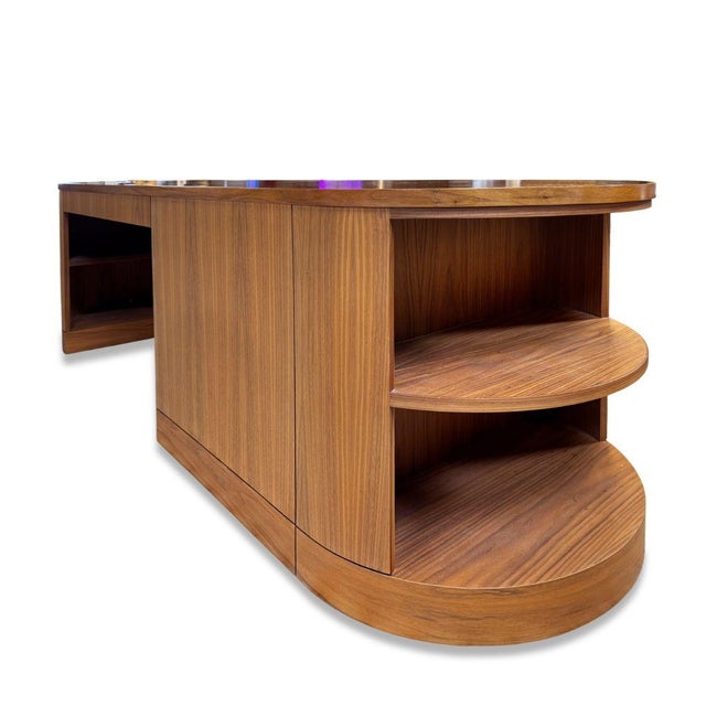 2020s Modern Oval Desk With Storage For Sale - Image 5 of 8