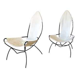 Pair of Jerry Johnson Sling Chairs For Sale