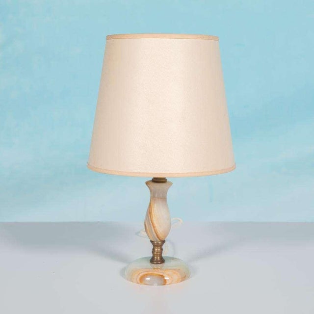 Regency Onyx & Brass Table Lamp For Sale - Image 14 of 14