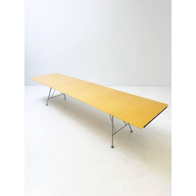 Contemporary Unistandard Table with Birch Wood by Atelier Alinea For Sale - Image 3 of 11