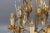 Hollywood Regency Style Gilt Metal and Crystal Glass Six-Light Chandelier, Italy For Sale - Image 14 of 18