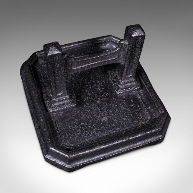 Antique Boot Scraper & Pull, English Cast Iron, Entrance Shoe Cleaner, Victorian For Sale - Image 6 of 11