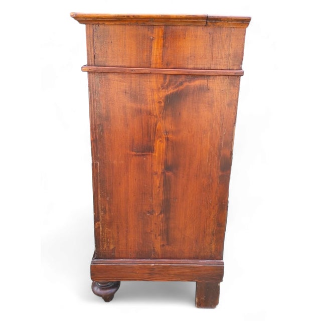 Chest of Drawers in Fir Wood, Late 19th Century For Sale - Image 3 of 11