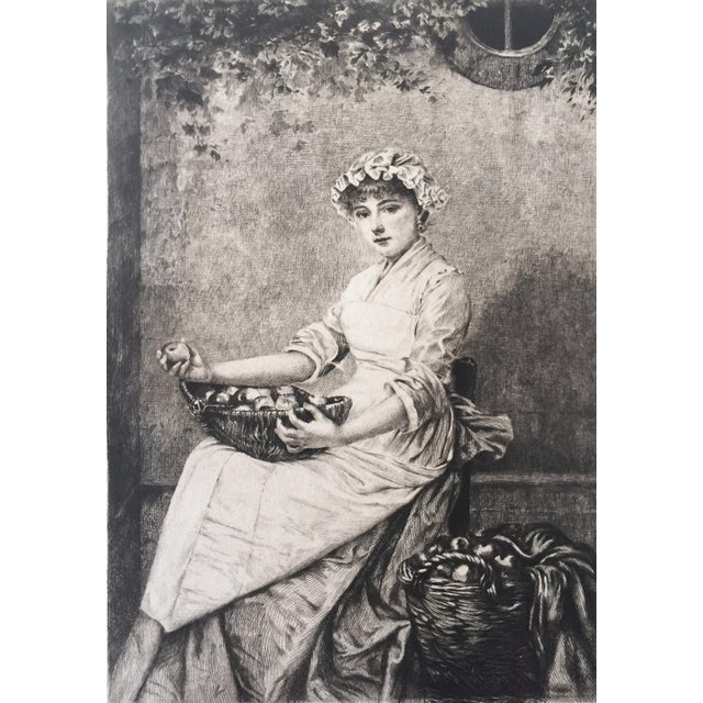 The Apple Seller Etching, 1885 Chairish