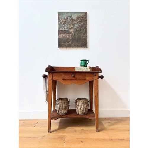 Wood Early 20th Century Beech Washstand For Sale - Image 7 of 7