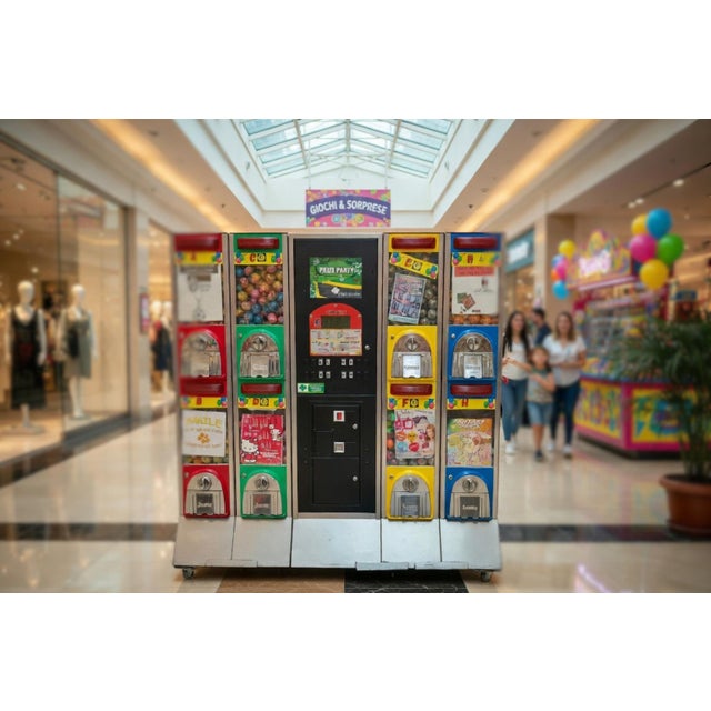 Professional Sammy Prize Party Vending Machine with 8 Stations, 1980s For Sale - Image 3 of 18