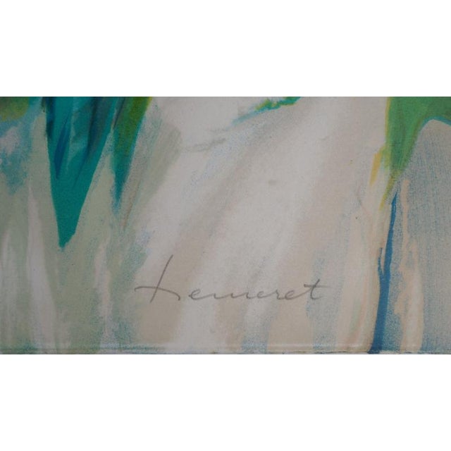 Claude HEMERET (1929) Florals Original color lithograph Signed in pencil On Vellum 68 x 54 cm (c. 27 x 21 inches)...