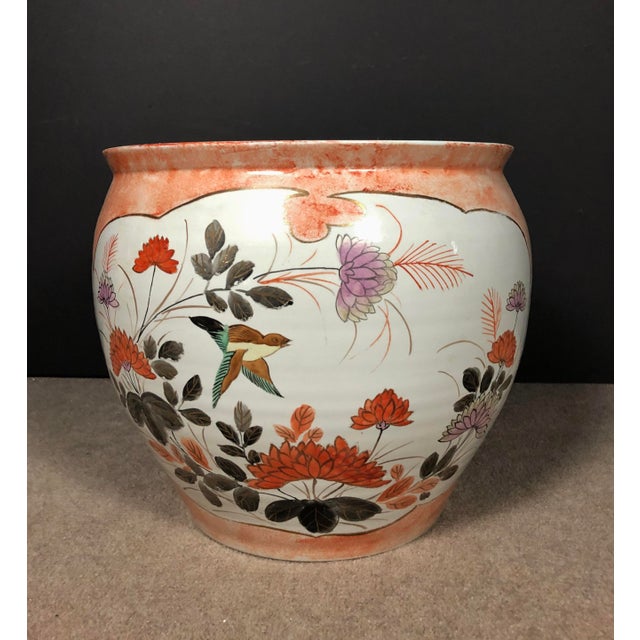 Vintage Japanese Fish Bowl Planter | Chairish