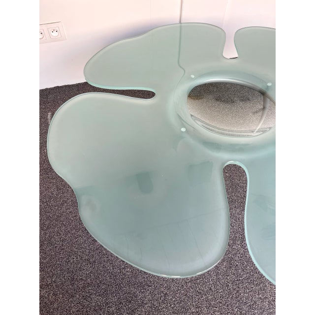 Flower Glass Coffee Table by Glas Italia, Italy, 1990s For Sale - Image 4 of 11