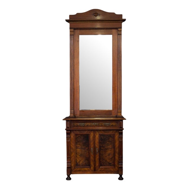 Art Nouveau Hallway Mirror For Sale