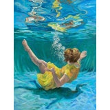 Surrealist Painting, "Prismatic Reflections" Original Painting by Fiona Philips For Sale