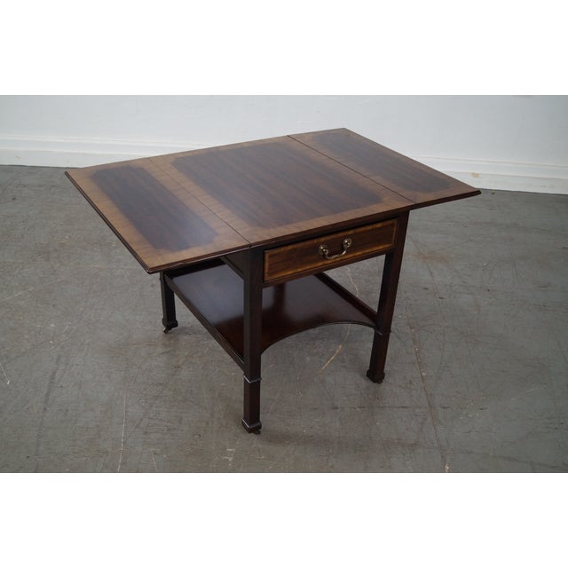 Henredon Mahogany Dropleaf Pembroke Tables Pair Chairish