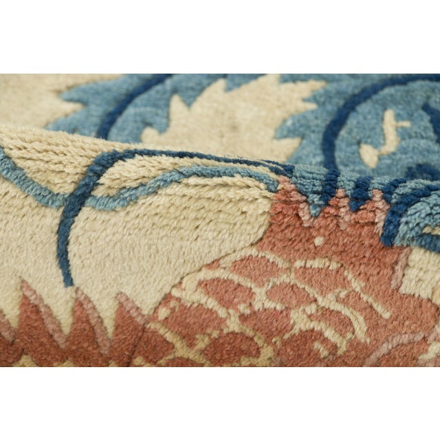 Rug & Kilim Antique Chinese Peking Circle Wool Rug With Phoenix Motif, by Rug & Kilim, 1920-1929 For Sale - Image 4 of 5