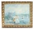 Bailey, Impressionist Soft Blue Riverscape, Early 20th Century, Oil on Canvas, Framed For Sale