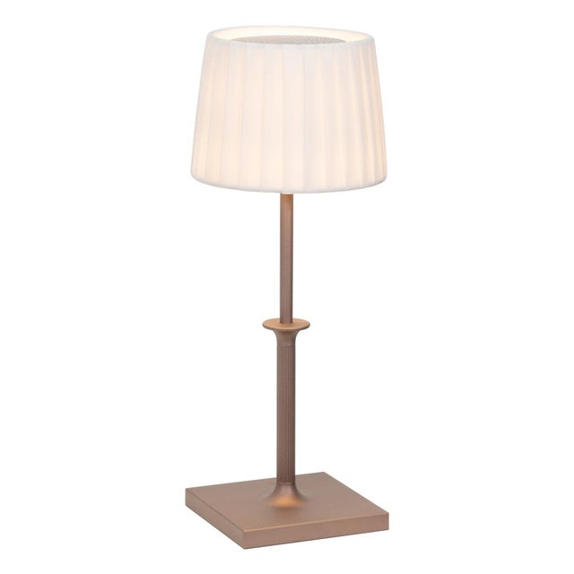 The Poldina Classic cordless, rechargeable battery lamp by Zafferano reimagines the traditional table lamp with a...