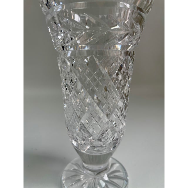 English Vintage Waterford Crystal Vase For Sale - Image 3 of 7