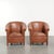 Cowhide Leather Club Chairs, Set of 2 For Sale - Image 14 of 14
