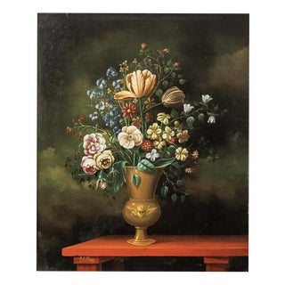 P.C. Prévot, Renaissance Floral Still Life, Oil Painting For Sale