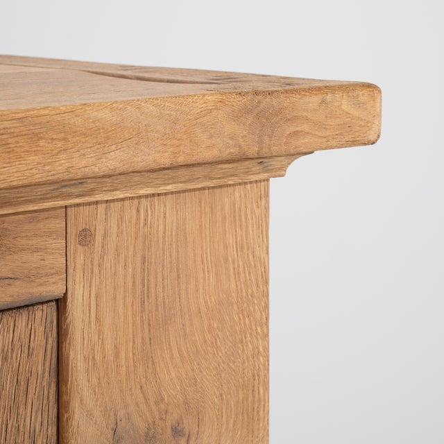 Brutalist 1970s Oak Brutalist Cabinet For Sale - Image 3 of 17