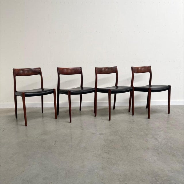 Vintage Danish Dining Chairs, 1960s, Set of 4 For Sale - Image 3 of 18