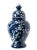 Chinese Navy Cherry Blossom Ginger Jar Ornament For Sale - Image 3 of 3