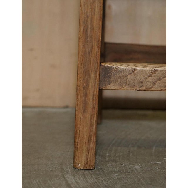 19th Century English Painters Stool with Cut Out Handle For Sale - Image 6 of 18