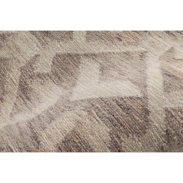 Modern Modern Wool Runner with Geometric Lattice Design by Doris Leslie Blau For Sale - Image 3 of 7