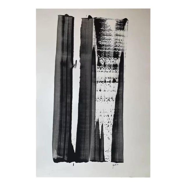 André Engels, Abstract Composition, Mixed Media on Paper, 1964 For Sale