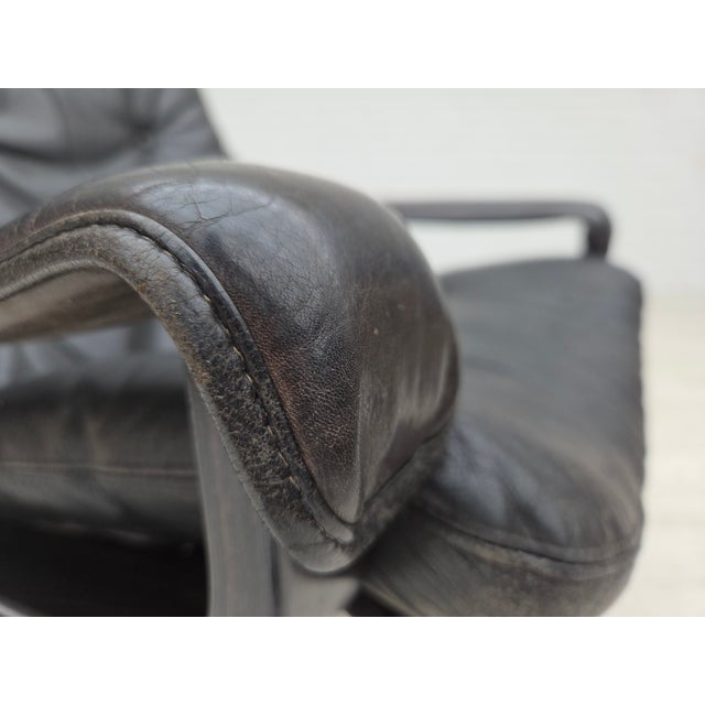 Wood Norwegian Siesta Lounge Chair in Leather by Ingmar Relling for Westnofa, 1970s For Sale - Image 7 of 18