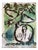 Original The Green Bird Lithographic Exhibition Poster after Marc Chagall, 1962 For Sale