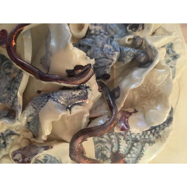 Mid-Century Modern Mixed Media in Lucite 'Unveiled' Signed For Sale - Image 3 of 8